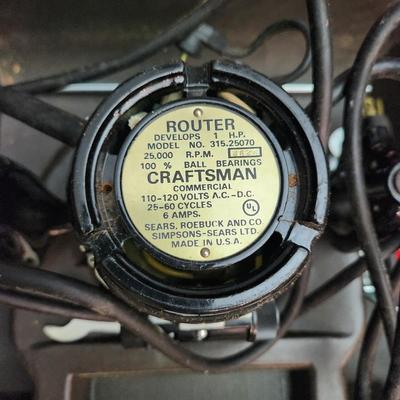 Craftsman 1 HP Power Router with Bits & Case