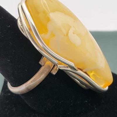 Three Rings In Silver - Amber, Labradorite & Rainbow Moonstone