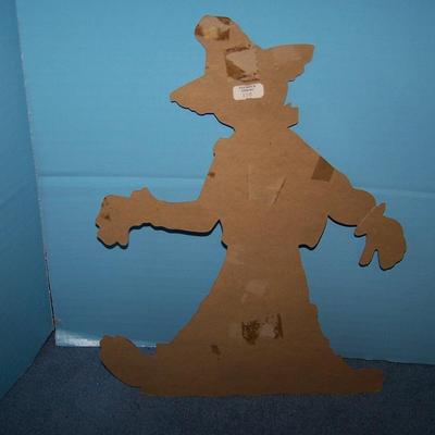 LOT 49 GREAT HALLOWEEN PAPER DECOR--GARLAND/BANNER CAT/SCARECROW/WITCH/SKELETON plus