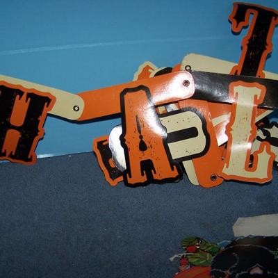 LOT 50 GREAT HALLOWEEN PAPER DECOR--GARLANDS/TREAT BAGS