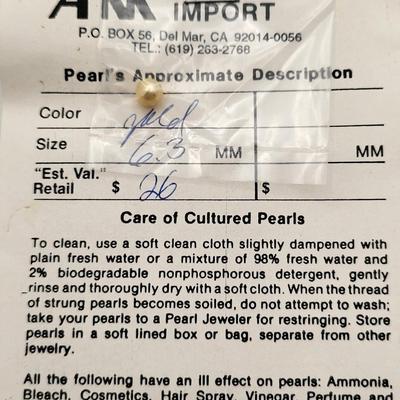 Vintage Lot Of Four Loose Cultured Pearls