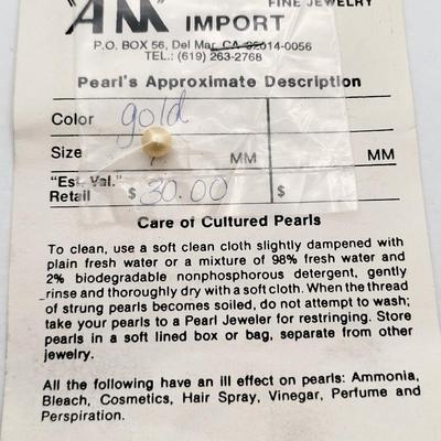 Vintage Lot Of Four Loose Cultured Pearls