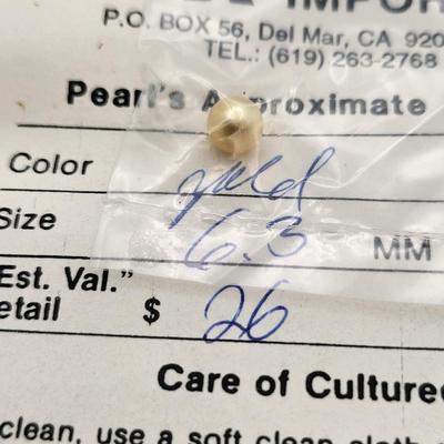 Vintage Lot Of Four Loose Cultured Pearls