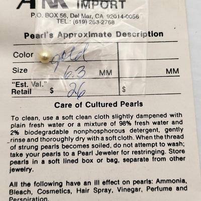 Vintage Lot Of Four Loose Cultured Pearls