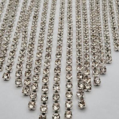 Amazing Bling Cascading Rhinestone Choker Necklace