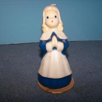 LOT 59 GREAT VINTAGE GURLEY THANKSGIVING CANDLES plus WOODEN NECKLACE