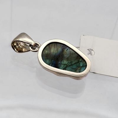 Charles Albert Labradorite Stone Skull Pendant