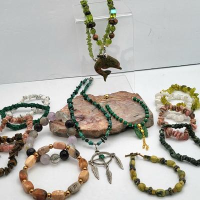 Natural Stone Jewelry Necklaces & Bracelets
