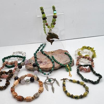 Natural Stone Jewelry Necklaces & Bracelets