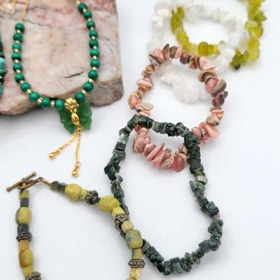 Natural Stone Jewelry Necklaces & Bracelets