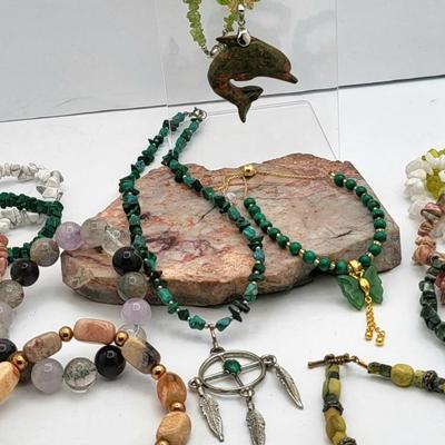 Natural Stone Jewelry Necklaces & Bracelets