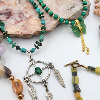 Natural Stone Jewelry Necklaces & Bracelets