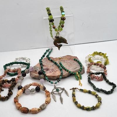 Natural Stone Jewelry Necklaces & Bracelets