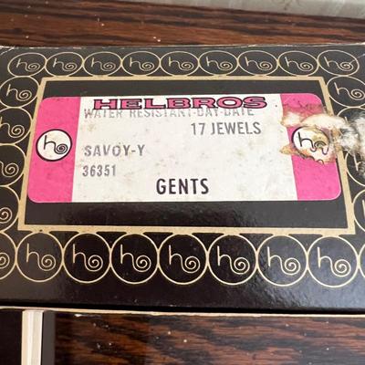 Vintage 10k Gold Filled Hamilton Men’s Watch in Helbros Watch Box