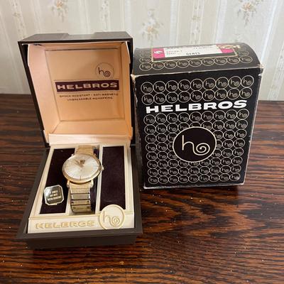 Vintage 10k Gold Filled Hamilton Men’s Watch in Helbros Watch Box