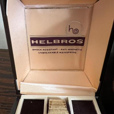 Vintage 10k Gold Filled Hamilton Men’s Watch in Helbros Watch Box