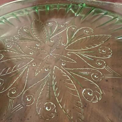 Vintage Glass Lot - Uranium, Hobnail, Etched