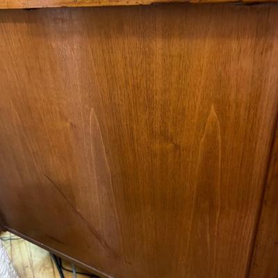 Vintage MCM Solid Wood Desk