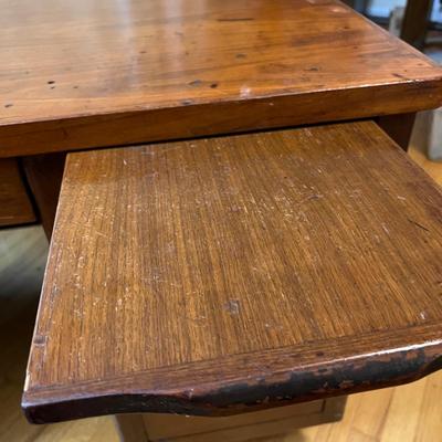 Vintage MCM Solid Wood Desk