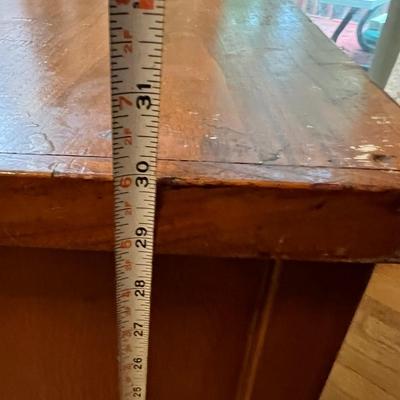 Vintage MCM Solid Wood Desk