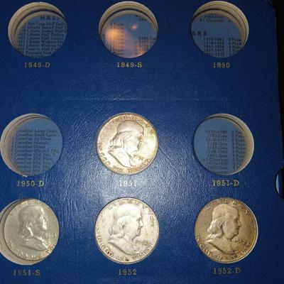 7 franklin 1/2 dollars