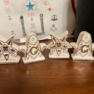 Vintage Lot of Masonic Freemason Items Incl. Autographed Book