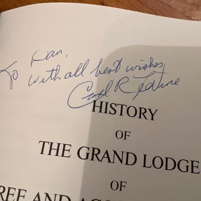 Vintage Lot of Masonic Freemason Items Incl. Autographed Book