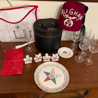 Vintage Lot of Masonic Freemason Items Incl. Autographed Book
