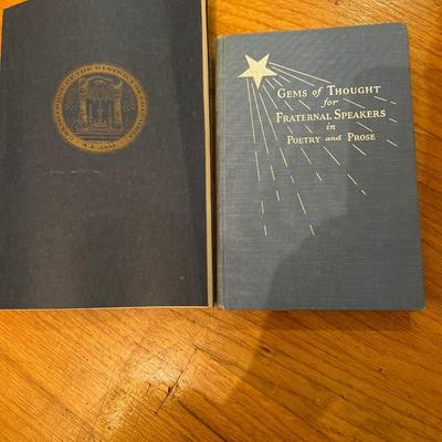 Vintage Lot of Masonic Freemason Items Incl. Autographed Book