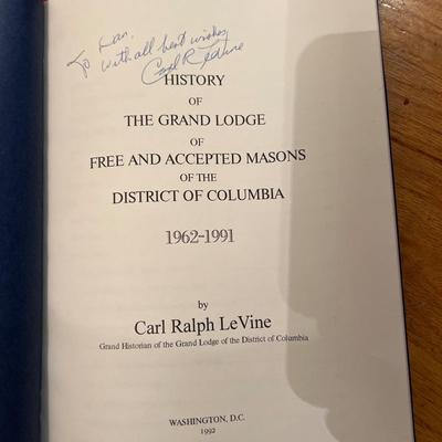 Vintage Lot of Masonic Freemason Items Incl. Autographed Book