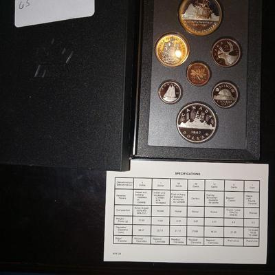 Royal Canadian mint coin set