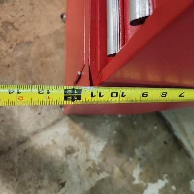 Red Tool Cabinet Chest on Wheels with Socket set