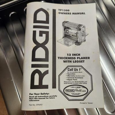 Ridgid 13" Thickness Planer New Never used TP1300