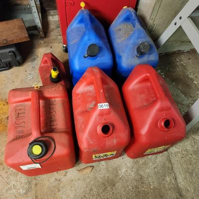 Lot of Gas Kerosene Containers