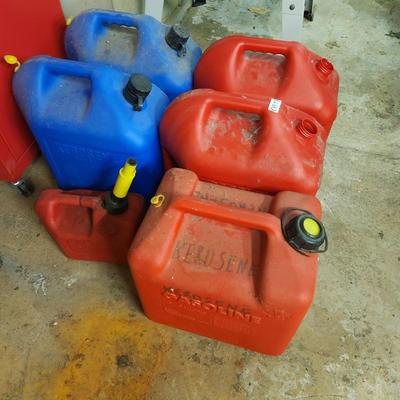 Lot of Gas Kerosene Containers