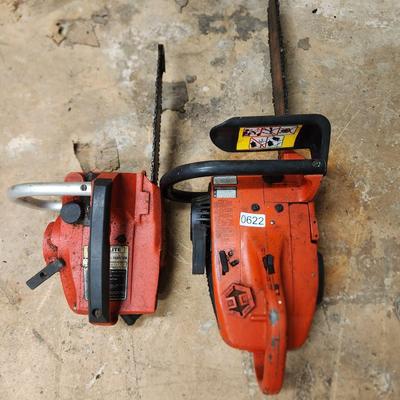 2 Vintage Homelite Chain Saws 150 & XL