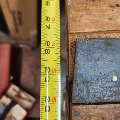Solid Wood Work Bench w vise 72x29x35