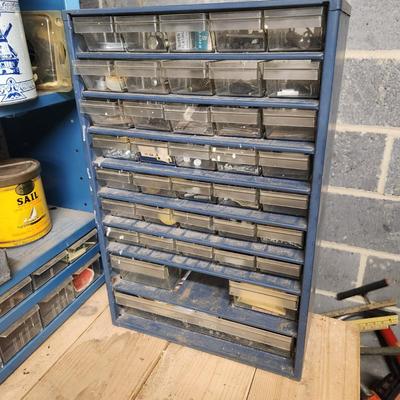 Hardware Storage Cabinets including contents
