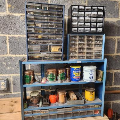 Hardware Storage Cabinets including contents