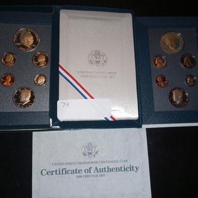 2 US prestige 1990 mint sets