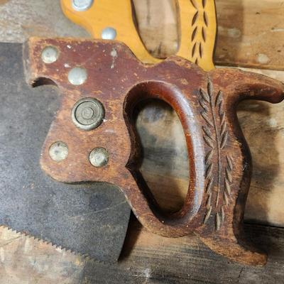 Hand Saw Lot Nicholson No. 300 8 pts. 5 1/2 pts and others