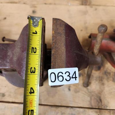 lot of 3 Bench Vises Parker, Dunlap, 1 Japan
