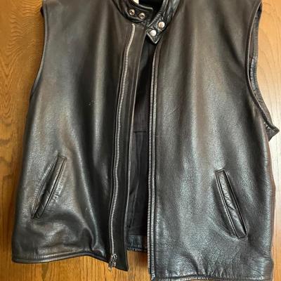 Leather vest