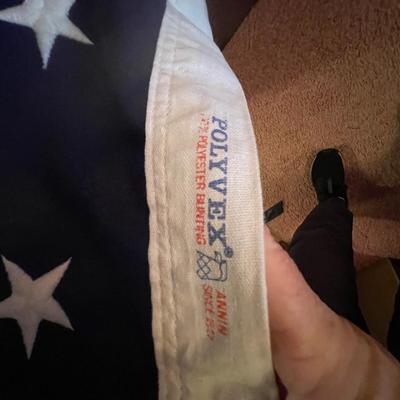 Polyvex flag-fresh from the cleaners!