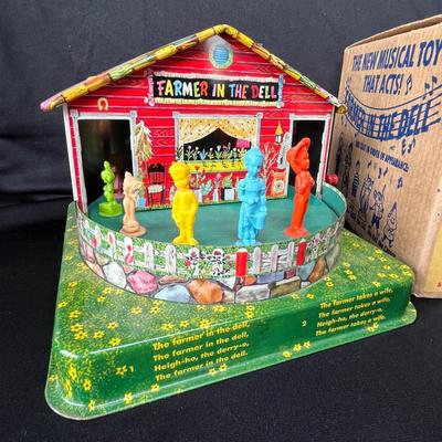 Lot 174 Vintage Mattel Farmer In the Dell in box!