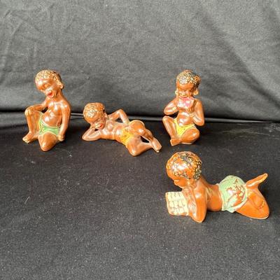 Lot 177 Vintage Black Figure set