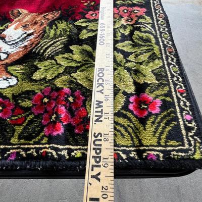 Lot 180 Vintage Dog rug
