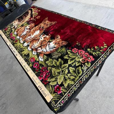 Lot 180 Vintage Dog rug