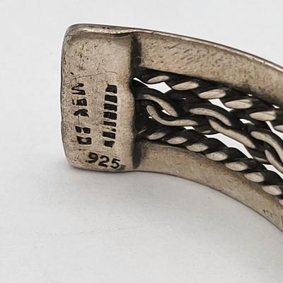 Two Sterling Cuff Bracelets 43.3gr