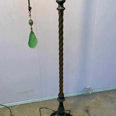 Vintage Wrought Iron Floor Lamp